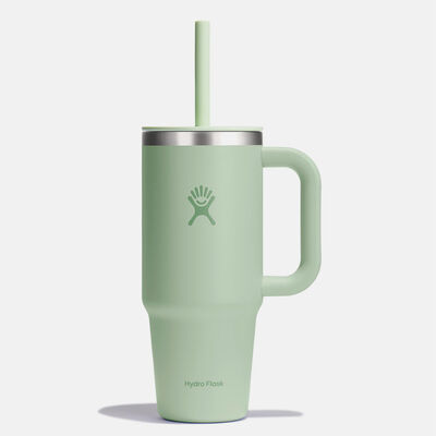 24oz All Around Travel Tumbler כוס שתיה עם ידית צד וקש